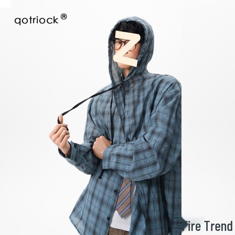 Мужская толстовка с капюшоном кросс-бордер - Повседневный американский стиль, Свободный крой, Модный бренд для осени и зимы