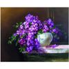 Полный 5D Diy Алмазная картина Фиолетовый цветок Алмазная вышивка Крестом Домашний декор Подарок ручной работы