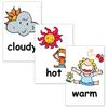 English Word Cards Flashcards, (Climate) Namecard Size