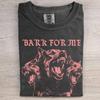 Футболка Comfort Colors Bark For Me, Готическая футболка с графическим принтом Трехголовый пес