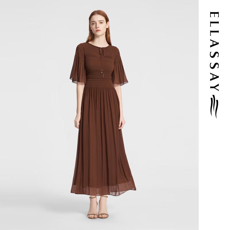 ELLASSAY Плиссированное платье с летящей юбкой