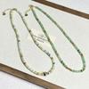 Европейский и американский легкий люкс Малахит и Донглин Бусы Ожерелье для женщин - Натуральный камень Многослойная Ретро Цепочка на ключицу