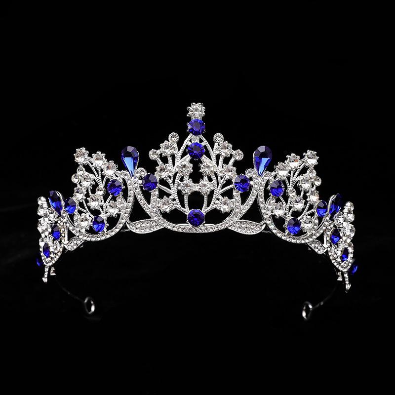 Crystal Red Princess Crown Headdress: Sweet Bridal Hair Accessory & 18th Birthday Gift