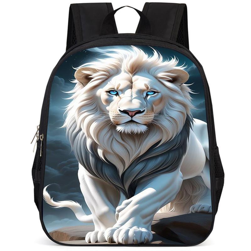 Вместительный школьный рюкзак Lion 15 дюймов из ткани Оксфорд для детей, легкий и эргономичный