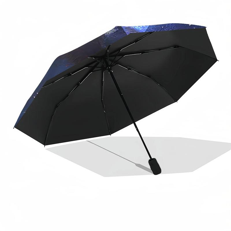 Avatar Inspired Umbrella: Automatic Opening & Closing, Foldable Design, 8 Bone Frame Perfect for Fans, Travelers, and Everyday Use!0171b