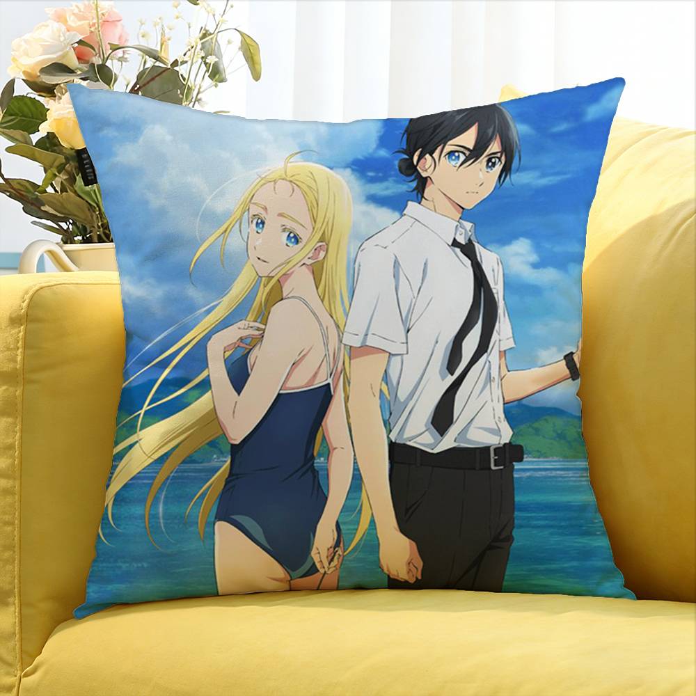 Summer T-Time Rendering World Various Sizes Square Pillow Case For Car Home Bedchamber Decor