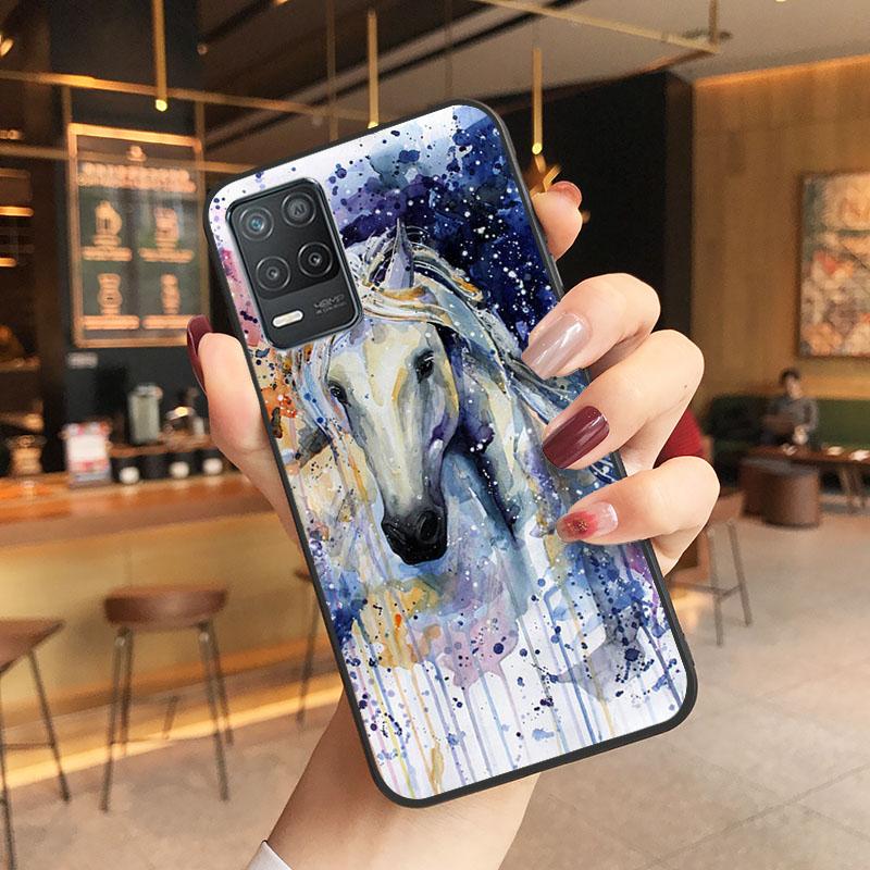 Чехол для телефона с изображением лошади для OPPO Realme 8 7 6 6i C3 C21 C21Y C11 X3 SuperZoom A94 A74 A91 A53S A54