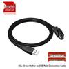 Автомобильный видеоаудиокабель Longyan HSL4P, female на USB male, LVDS