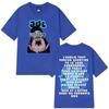 Y2k Fashion Album Graphic Tops Rapper Jul Print Cotton T Shirt O-neck Shirt Hip Hop Fashion High Quality Oversized Tshirt Unisex
