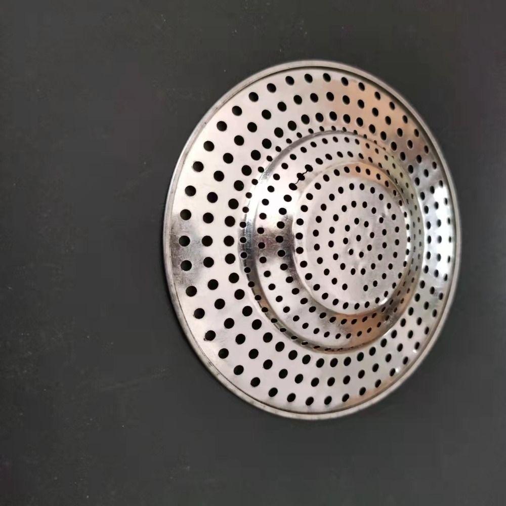 Steel Waste Catcher Floor Drain Net Cover Anti-Blocking Strainer Sewer Mesh Trap Drain Filter