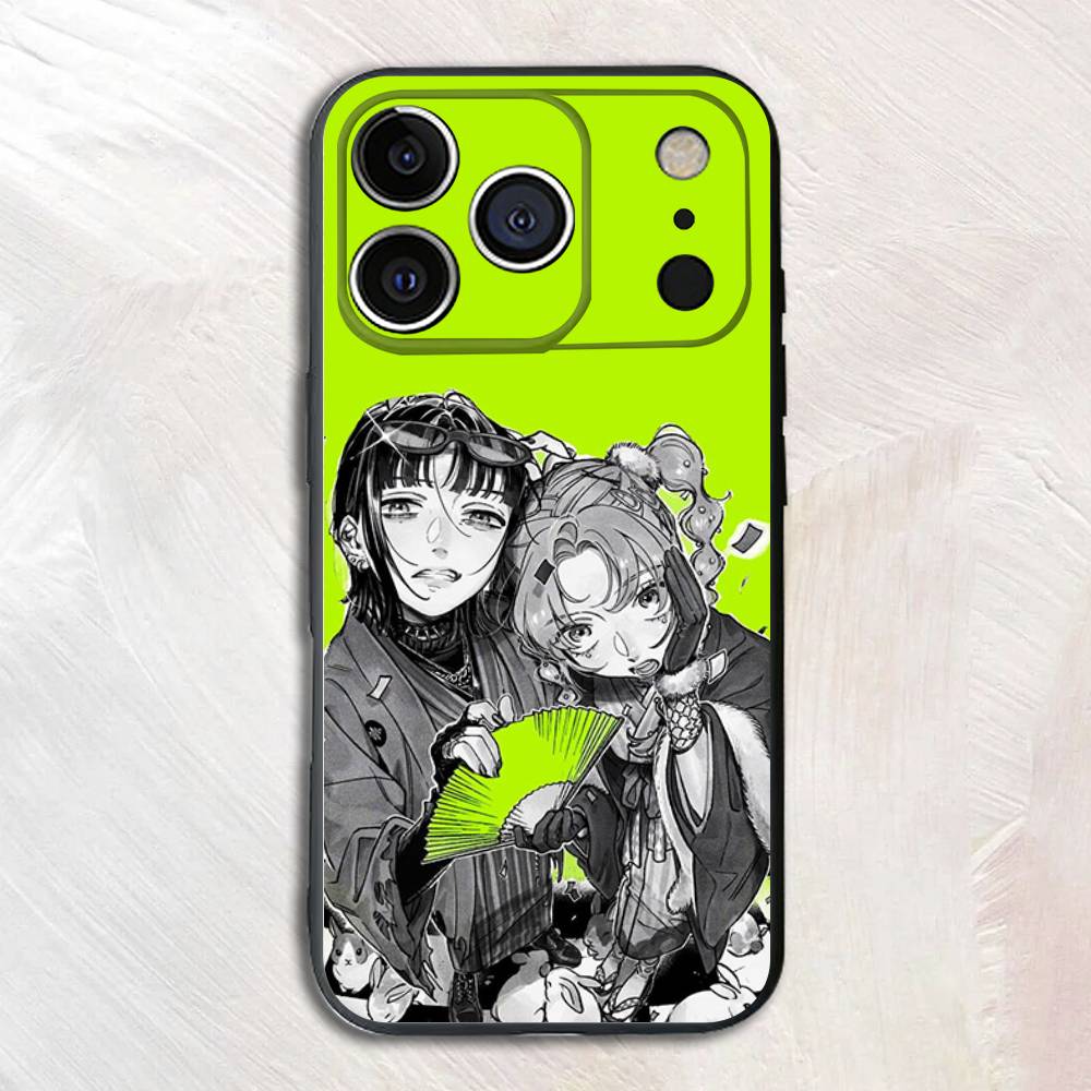 Cartoon Aya Osawa Mitsuki Koga Black Matte Phone Case For iPhone 17,16,15,14,13,12,13,12,11 Pro Max Plus mini XS Soft Back Cover