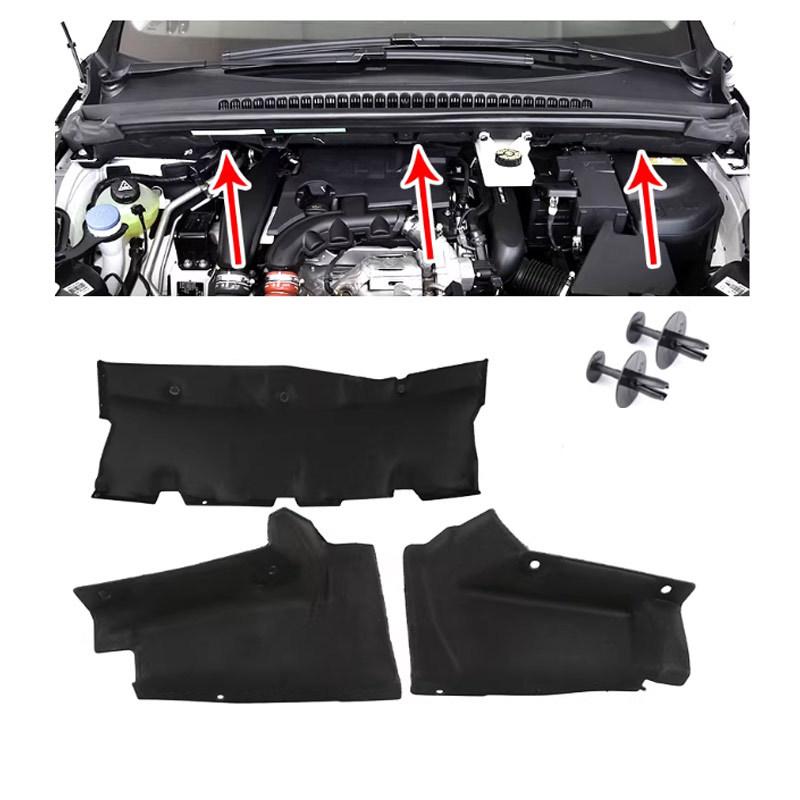 Car Hood Insulation Pad for Peugeot 3008 T84 2008~2016 2009 Engine Cover Lower Liner Cotton Soundproof Heat Mat Part Accessorie