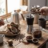 Двухголовая деревянная кофейная ложка с короткой ручкой, нержавеющая, мерная ложка, износостойкие столовые приборы для подачи, ложка для кофейных зерен