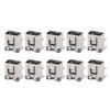 10Pcs Charging Port for NDSi Metal Power Jack Socket Connector Charging Port Replacement