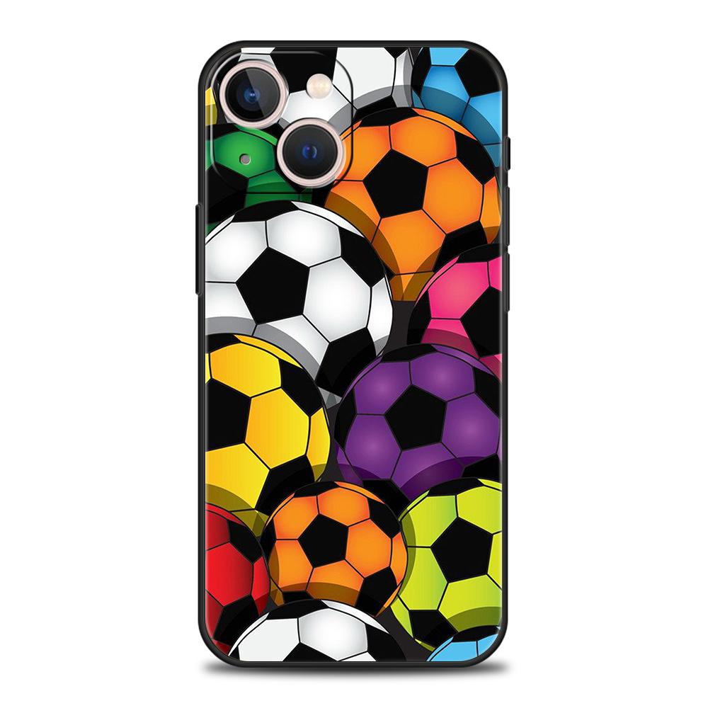 Футбольный ударопрочный для iPhone 15 14 13 12 11 Pro Max X XR 8 7 Plus SE2020 Чехол для телефона Крышка для iPhone X XR XS Max Корпус Capas