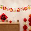 Paper Pull Flag Ornament Cartoon Snake Year Banner Hanging Snake Pendant  Spring Festival