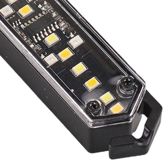 Outdoor Camping Guyline Warning Light 7 Modes Adjustable IPX4 Waterproof Magnetic Portable Hiking Tent Shelter Wind Rope Hanging Lamp