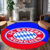 1pc B-Bayern Munich  Carpet, Round Rug, Comfortable, Suitable for Entryways, Living Rooms, Office, And Bedrooms, Christmas Decoration