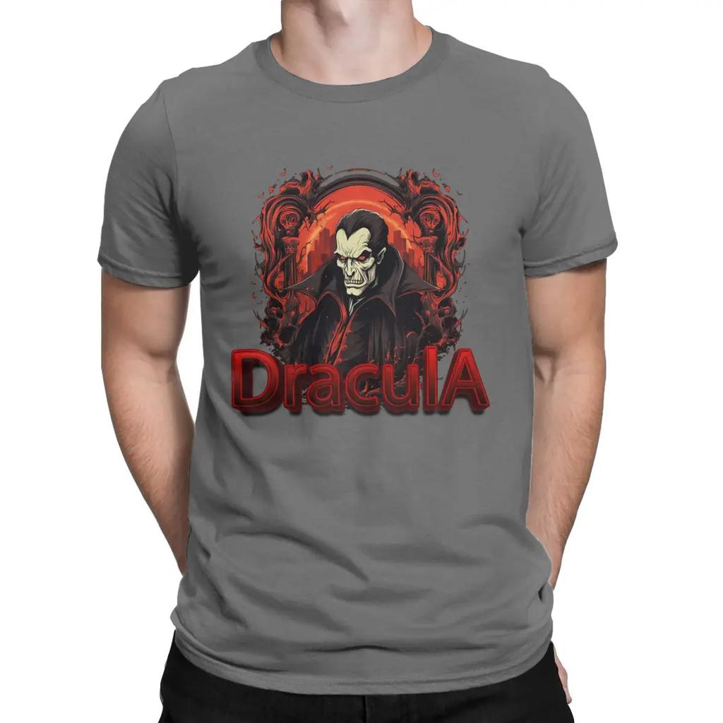 Vintage Dracula Scary Halloween Vlad the Impaler aka Dracula Thug Portrait100% Cotton T Shirt Short Sleeve Plus Size Clothing