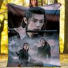 Warriors' Dawn Print Flannel Blanket, Soft Warm Lightweight Throw Blanket for living Room,Sofa Bed Camping office