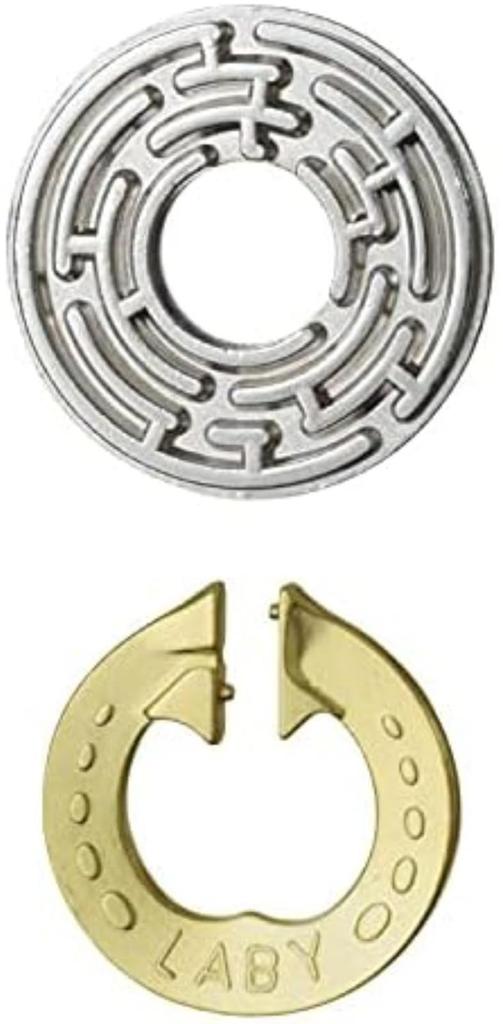 Hanayama CAST LABY ЗОЛОТОЙ И СЕРЕБРЯНЫЙ Головоломка на снятие [Уровень сложности 5]