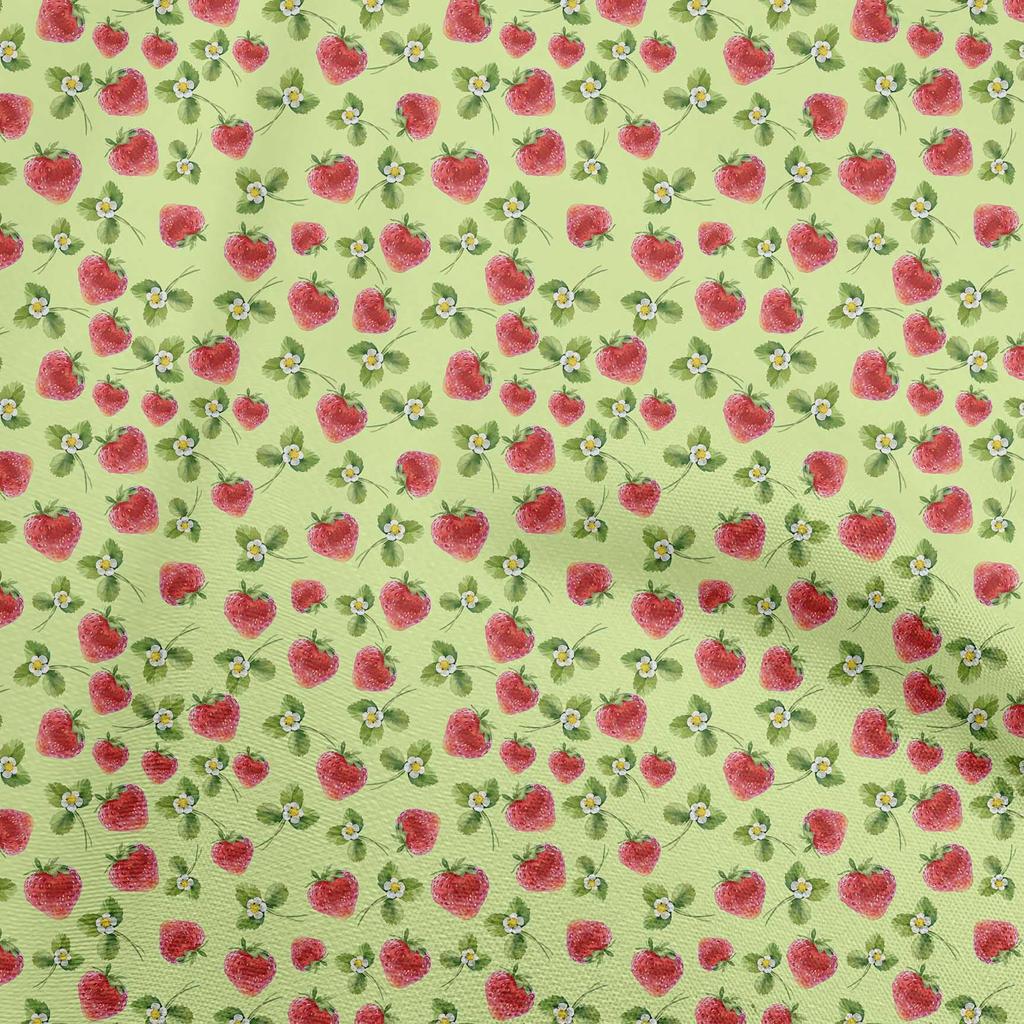 oneOone Cotton Flex Pear Green Fabric Fruits Diy Clothing Quilting Fabric Print Fabric By Yard 40 Inch
