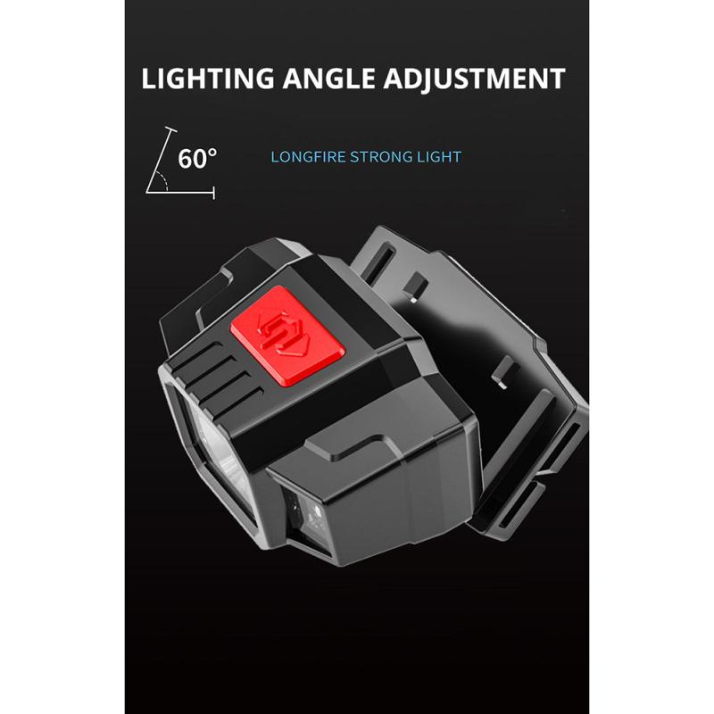 Светодиодный налобный фонарь на открытом воздухе портативный легкий индукционный фонарик на голову для изучения бега