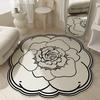 Advanced Floor Mat Round Shape Floor Mats Makeup Room Floor Mats Kitchen Hallway Runner Rug Bedroom Living Room Soft Carpet Non-slip Area Rug