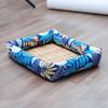Summer Cool Wave Pet Mat Mat with Edge Square Kennel for Small Dogs Teddy