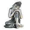 Room Decoration Items - Lord Buddha Resting On Knee Statue | 6-Inch Peaceful Buddha for Living Room, Office, Meditation