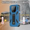 Compact High Rate 22200mWh Lithium Motorcycle Car Jump Starter 1000A Peak 12V Power Bank Dual USB Ports LED Work Light Compass