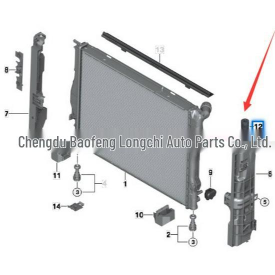 BMW 3 Series E90 Radiator Support - Part 17117514402.