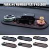 Car Anti-Slip Mat Universal Phone Holder Non-Slip Dashboard Mat with Parking Number Vehicle Dashboard Organizer