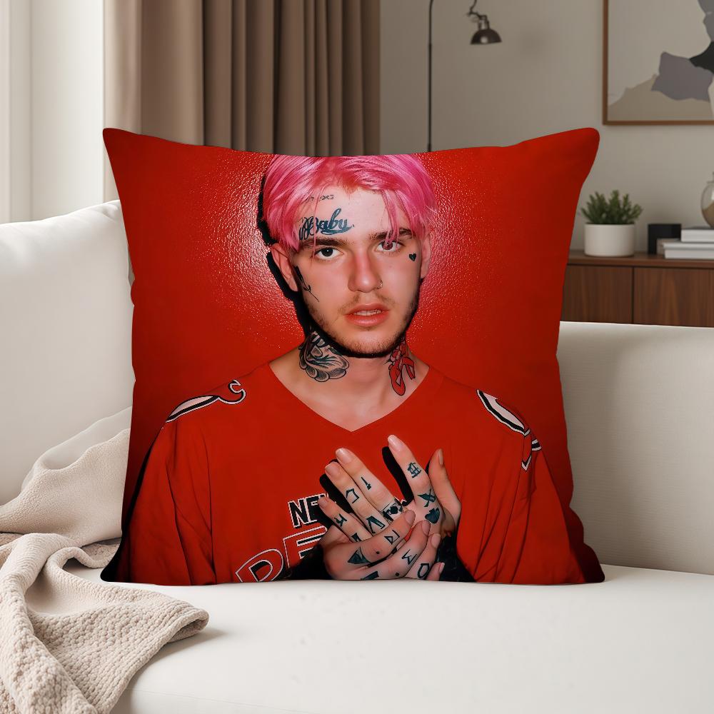 Rapper L-Lil Peep Pillow Case Suitable For Bedrooms Living Rooms Cars Home Decoration
