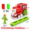 Electric Automatic Laying Domino Brick Train Building Blocks Rocket Toys For Children Colorful Domino Game Educational Toys Gift