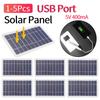 1/3/5 шт. 2 Вт 5 В 400 мА Солнечная панель Портативные поликремниевые солнечные зарядные устройства USB-порт Наружный элемент Питания для мобильных телефонов Аварийный Power Bank