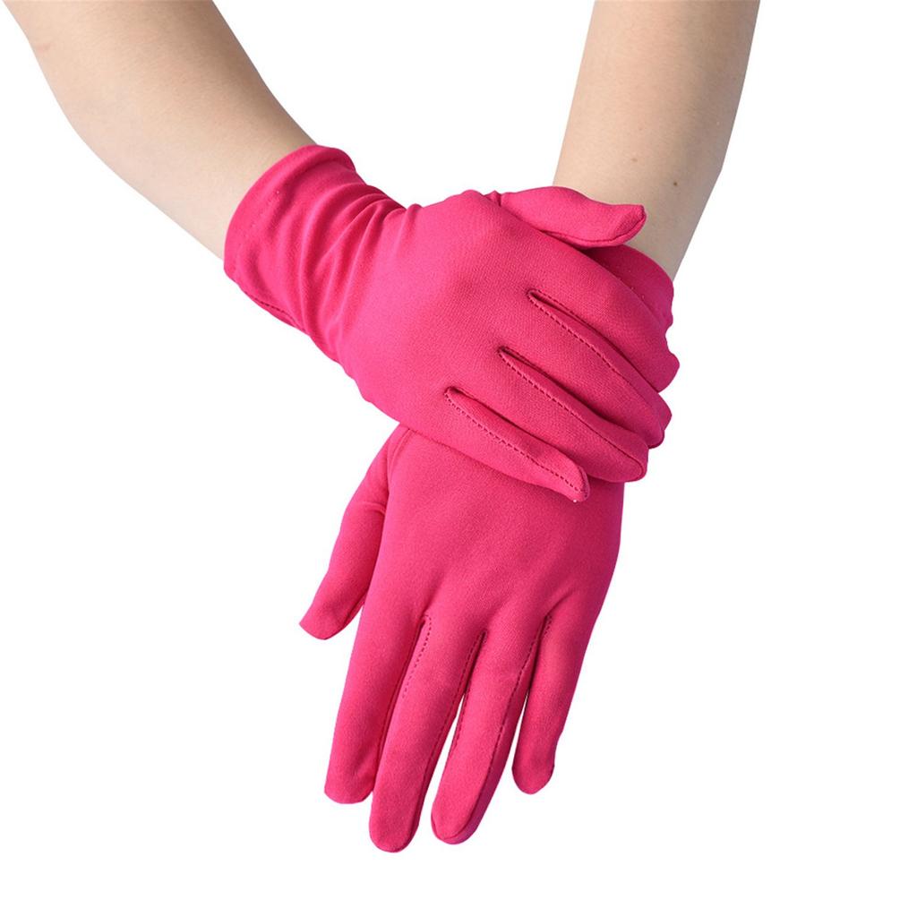 Women Milk Silk Sunscreen Serving Waiters Mittens Household Gloves Driving Gloves Work Gloves