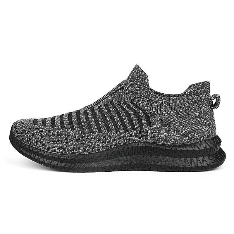 Большие размеры Slip-on Fashion Casual Sock Shoes Мужские летающие тканые легкие кроссовки Модная мужская обувь