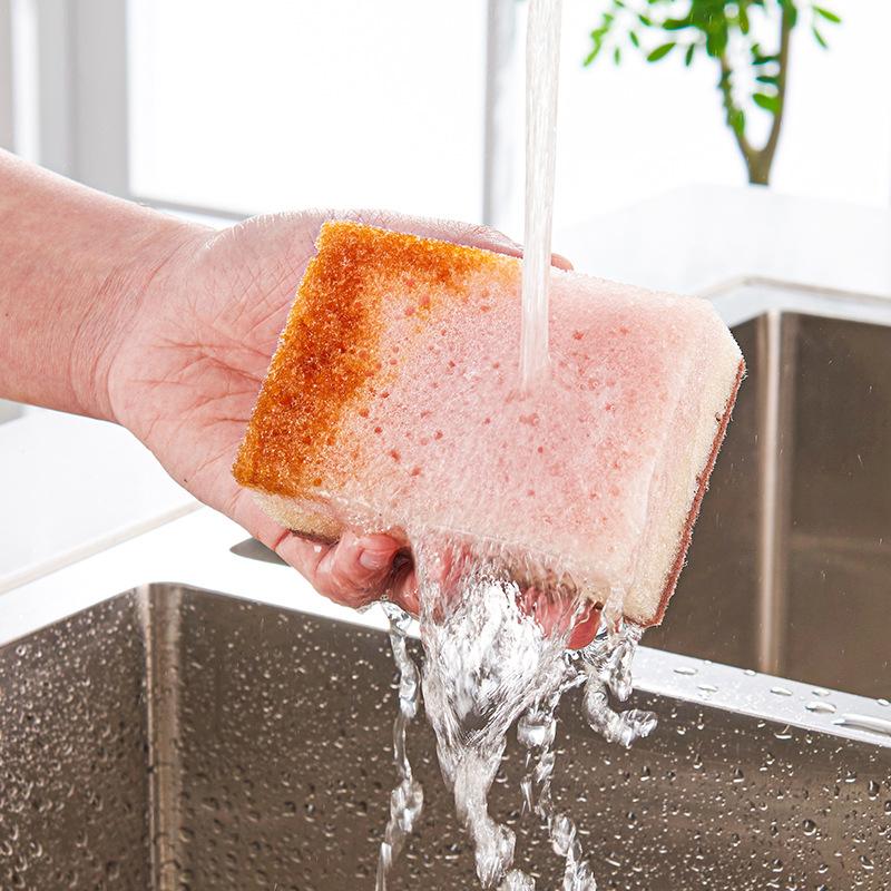 5/10/15PCS Cleaning Sponges Double-Sided Absorption Sponge for Washing Pot Bowl Reusable Kitchen Clean Brush Home Cleaning Tools