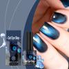 Cat Eye Nail Polish Blue Black Long Lasting Quick Drying Clear Jelly Black Blue Mild Water Based Nail Polish 10ml