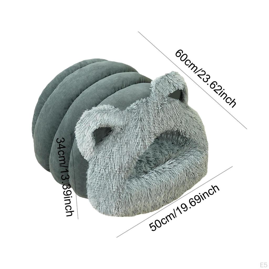Кровать для кошки - нескользящий спальный мешок, моющийся, теплый, удобный, самонагревающийся, кровать для питомца, котенок, укрытие