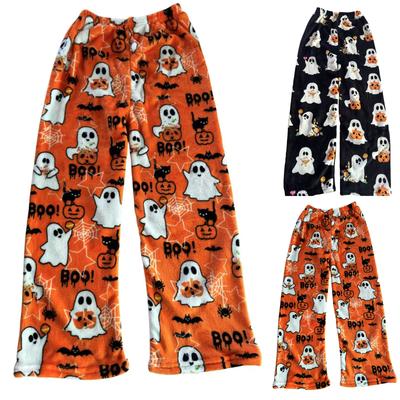 Пижамные штаны в стиле аниме, повседневные брюки с эластичной резинкой на талии, удобные прямые свободные брюки для йоги