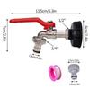 1/2'' IBC Water Tank Connector 2 1 Way Water Coupling Adapter Garden Hose Irrigation Tap Joint Replacement Valve Fitting Faucet