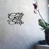 1 PC "Give It To God and Go To Sleep" Sign Warmly Harmonious Metal Wall Art - Modern Home Decor for Bedroom, Living Room, or Bathroom.