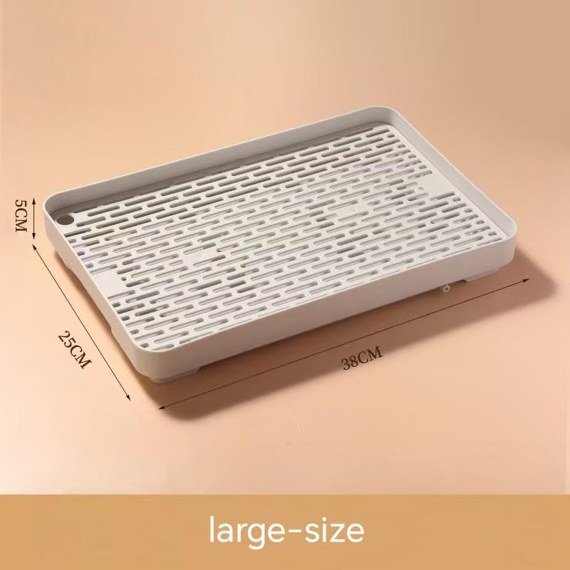 Сервировочная тарелка Стакан для воды Слив для воды Мытье Сушка Прямоугольная для Кухонных принадлежностей Поднос для чая Двухслойный Пластиковые Кухонные аксессуары