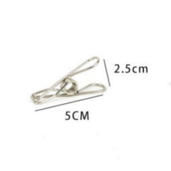 1 шт. Многофункциональный зажим-крючок из нержавеющей стали для подвешивания в ванной комнате, фиксированный зажим, ветрозащитная сушилка для одежды, прищепка с крючком