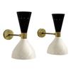 A Pair of Wall Sconce Diabolo Modern Brass Italian Wall Lights Beautiful Wall Fixture Lamps