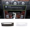 Car Styling Console Volume Adjustment Control Panel Frame Trim Fit For BMW 5 Series E60 2004-2010 Auto Interior