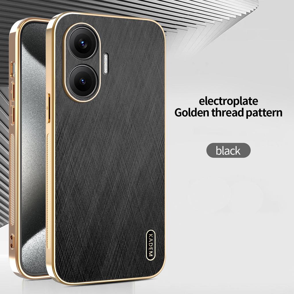 Применимо к чехлу для мобильного телефона Xiaomi Redmi Turbo4Pro с гальваническим покрытием и узором из шелкового бамбука, защитный чехол Redmi Tuebo4 от падений