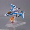МИНИ-СЕАНС Macross Delta VF-31J Siegfried (Хаяте Иммельман Custom) с Фрейей Вион примерно. Подвижная фигурка из окрашенного ПВХ и АБС-пластика высотой 100 мм